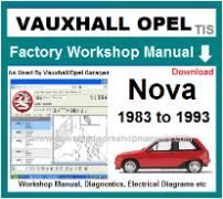 vauxhall nova Workshop Manual Download